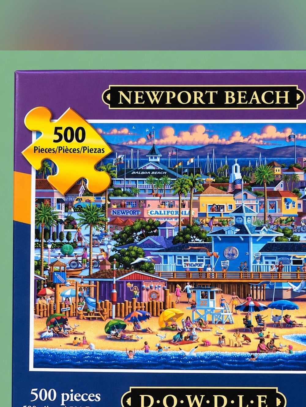 Dowdle Newport Beach California 500 Piece Puzzle Eric Dowdle New Sealed Pieces